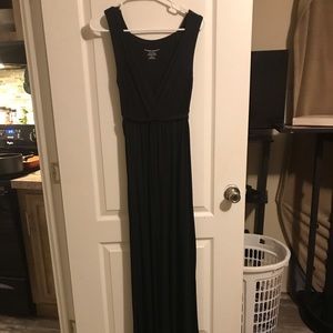 Foot Length Black Maternity Dress